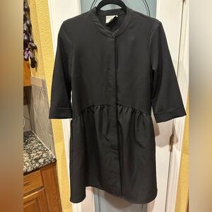 Tuckernuck Black Button-Up Dress size S